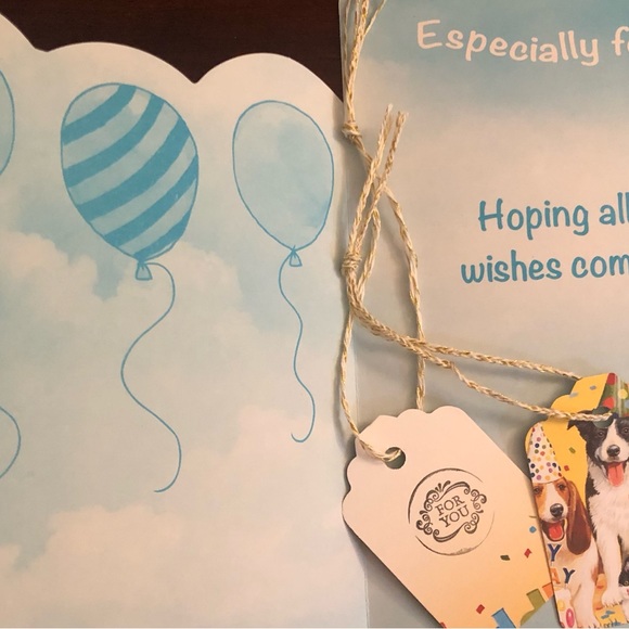 Birthday Card & Specially Designed Two Gift Tags & Envelope - Picture 4 of 8